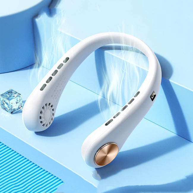New Mini Neck Fan Portable Bladeless Hanging Neck Rechargeable Air Cooler Mini Summer Sports Fans Main Image