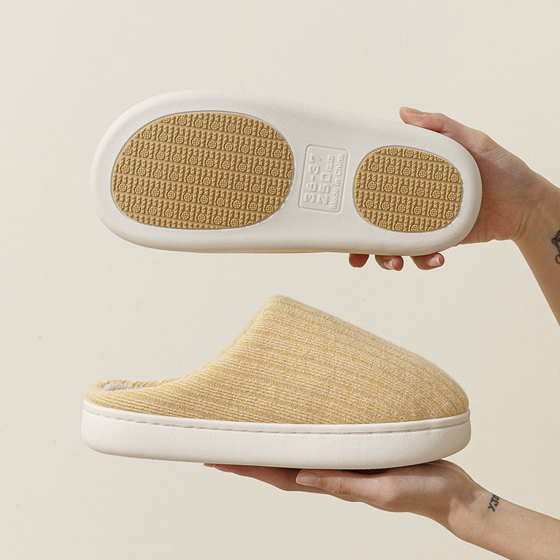 Elderly Non-slip Cotton Slippers Female Male