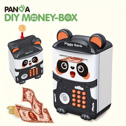Interactive ATM Style Money Bank With Fingerprint Lock Panda
