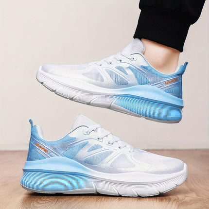 DJSUNNYMIX Mens Breathable Mesh Running Shoes Gradient EVA