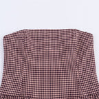 Women's Plaid Tube Top Dress