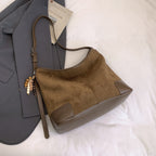 Women's Leather Large-capacity Suede Shoulder Crossbody