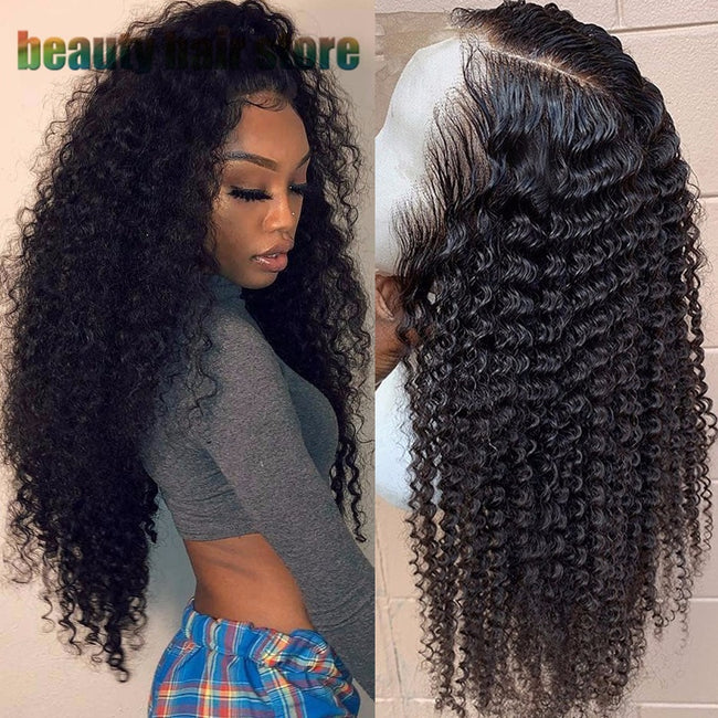 Brazilian Kinky Curly Lace Front Human Hair Wigs Hover Image