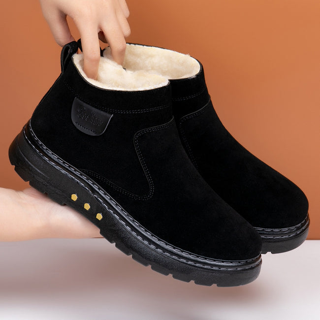 Warm Non-slip Sheep Wool Plus Velvet Thick Cotton Shoes Main Image