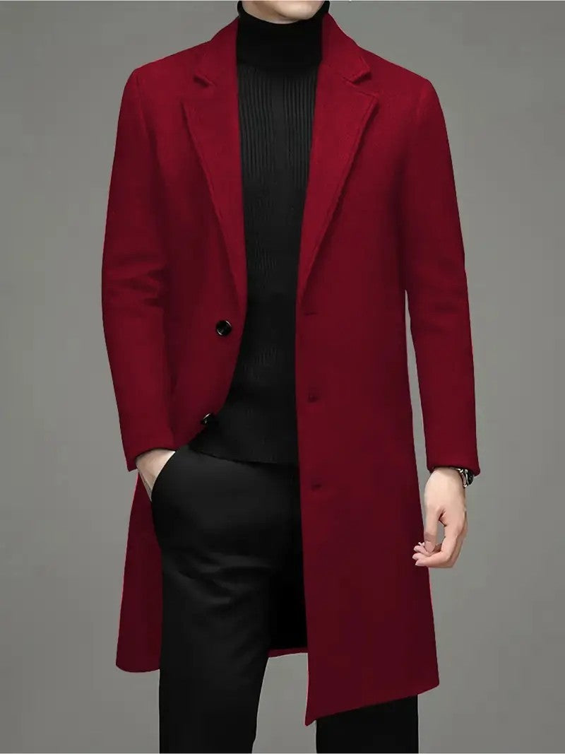 Men's Fashion Casual Slim-fit Woolen Coat