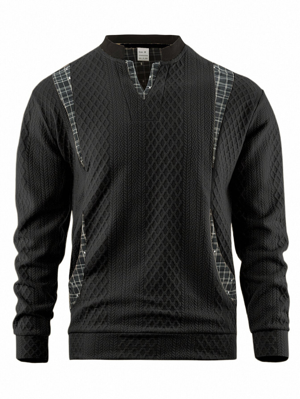 Men's Contrast Color Pullover Sweater