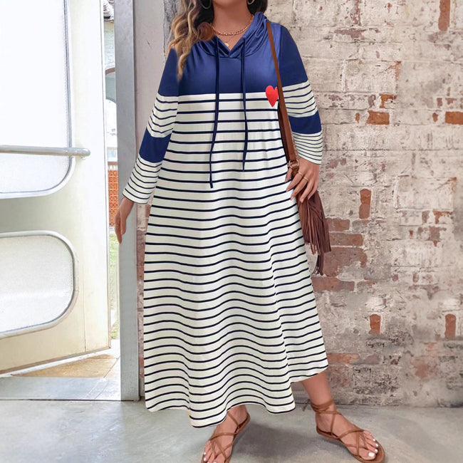 Long Sleeve Knee-length H-cut Front Pocket Hover Image