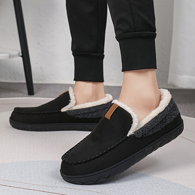 Couple's Thickened Home Slippers Minimalist Casual Style Hover Image
