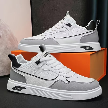 Mens Fashion Skateboard Sneakers Preppy LowTop LaceUp Shoes