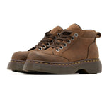 American Retro Brown Matte Leather Thick-soled Dr. Martens Boots