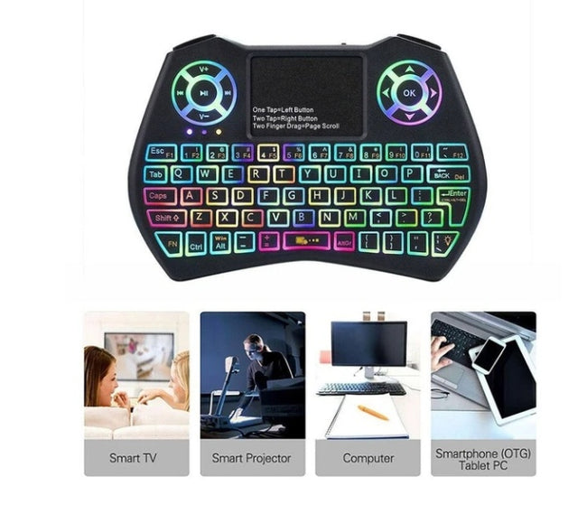Mini Wireless Keyboard Flying Mouse Keyboard Supports Multi-language Keyboard Hover Image