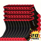 40pcs (20pairs) Black / One-size