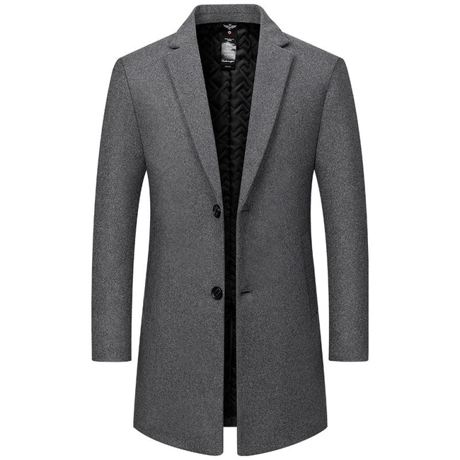 Autumn And Winter New Men's Woolen Coat Hover Image