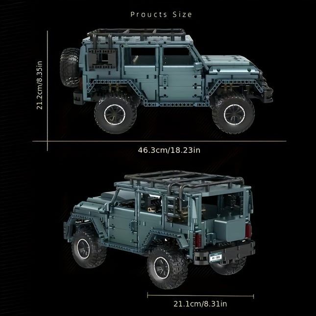 1 10 Scale Off Road Vehicle Model Toy ABS Black Blue Gift