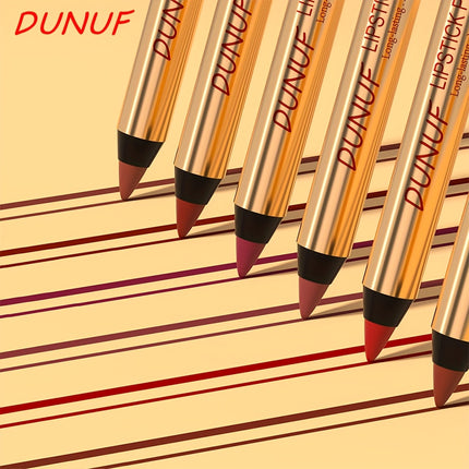DUNUF Lip Liner and Lipstick Matte Long Lasting Waterproof