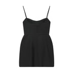 Women's Waist Trimming Spaghetti Straps Short Dress