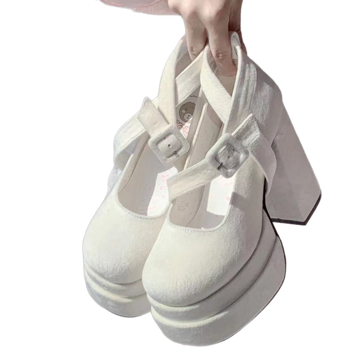 Women's Fashion Cross Lace-up Mary Jane High Heels