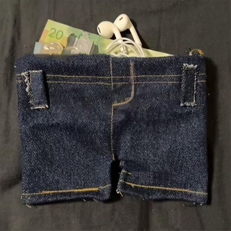 Foldable Jeans Shape Coin Purse