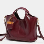 Leather Women's Bright Leather Shoulder Underarm Bag