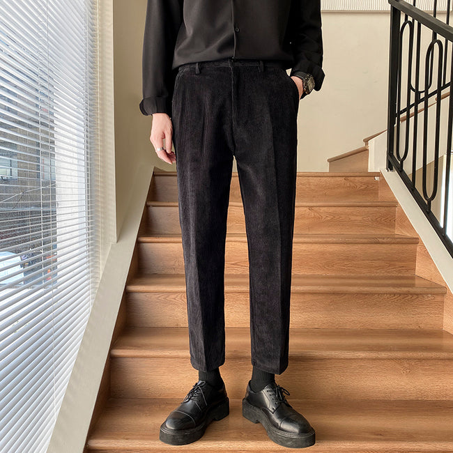 Non-ironing All-matching Lightly Mature Boys Straight-leg Pants Trousers Main Image