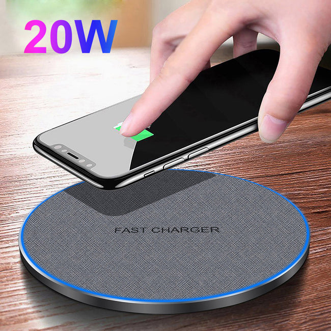 Fabric Disc Wireless Charger 20W Fast Charge Hover Image