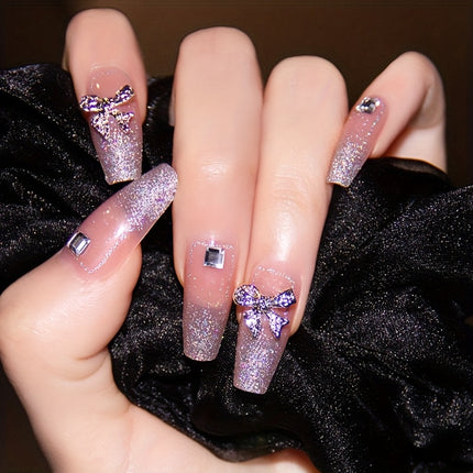 Wholesale Press On Nails Ballet Shape Cats Eye Design
