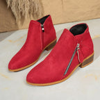 Suede European And American Style Women's Ankle Boots