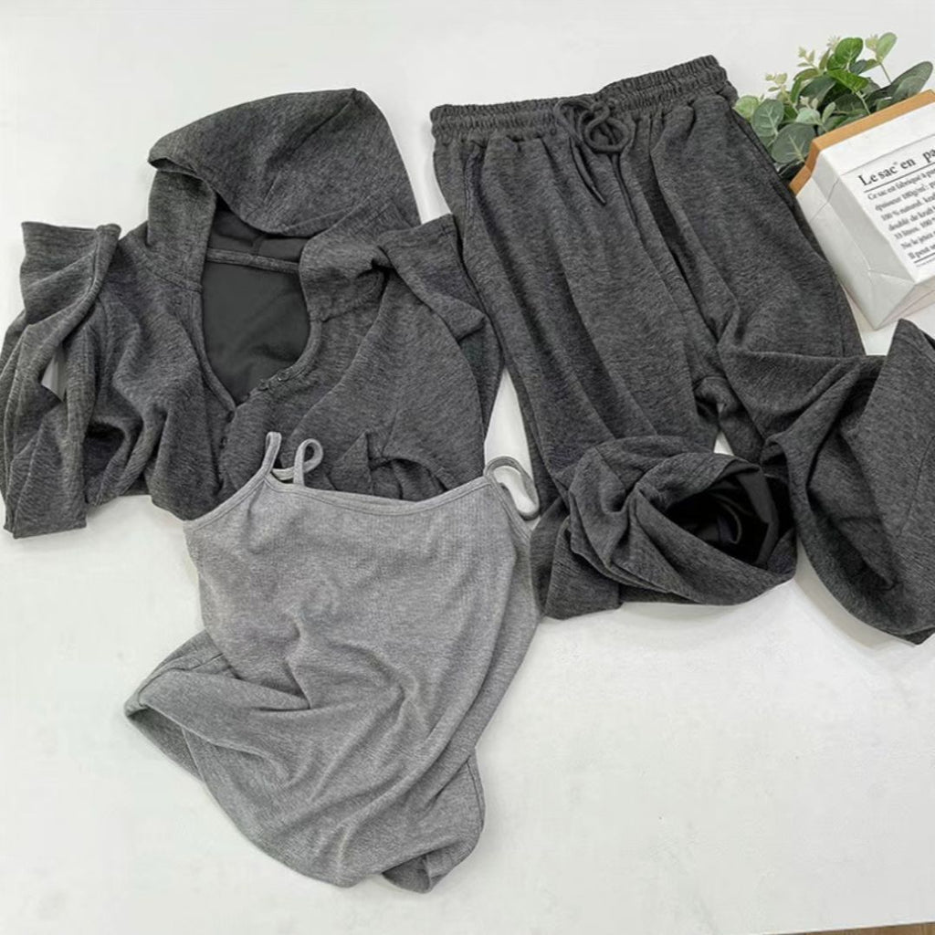 Korean Style Simple And Stylish Casual Sports Suit