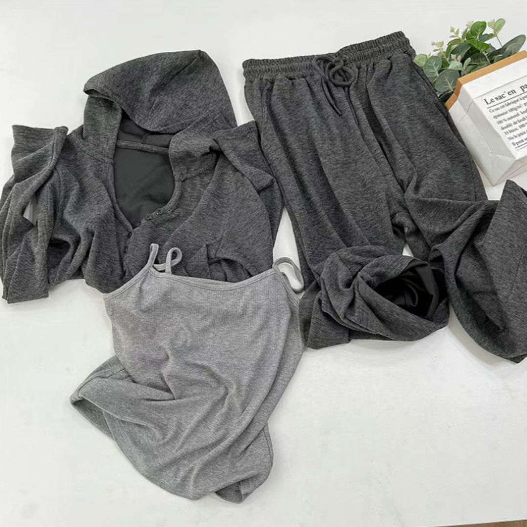 Korean Style Simple And Stylish Casual Sports Suit