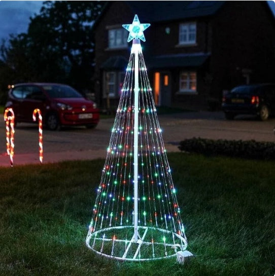 Multi Color LED Animated Outdoor Christmas Tree Lights Christmas Lights Christmas Garden Countryard Decorations Hover Image