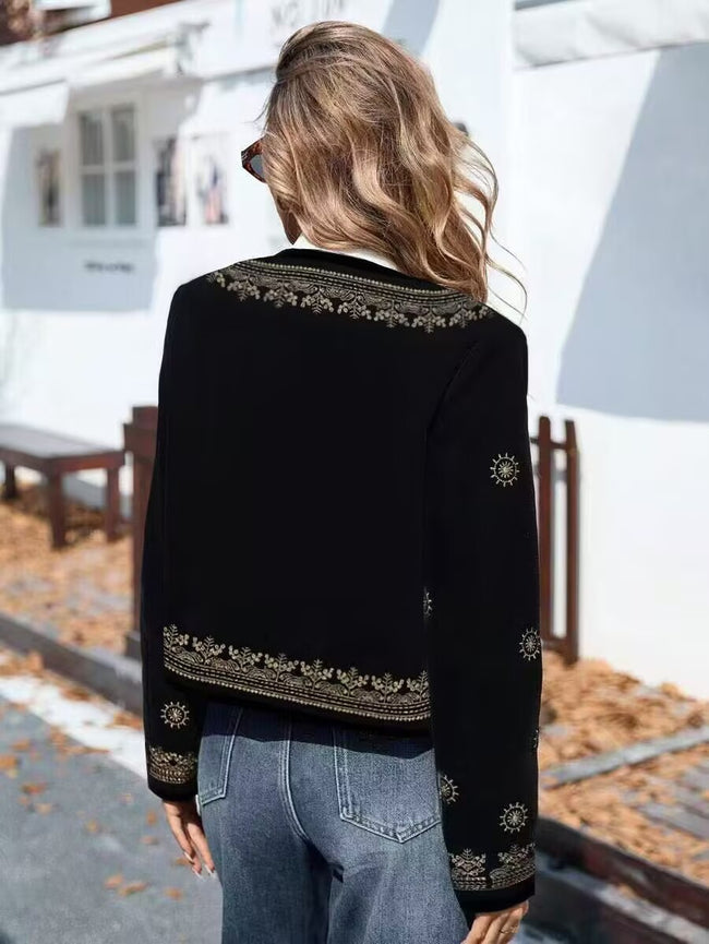 Coat Round Neck Hooded Casual Women's Printed Wear Main Image