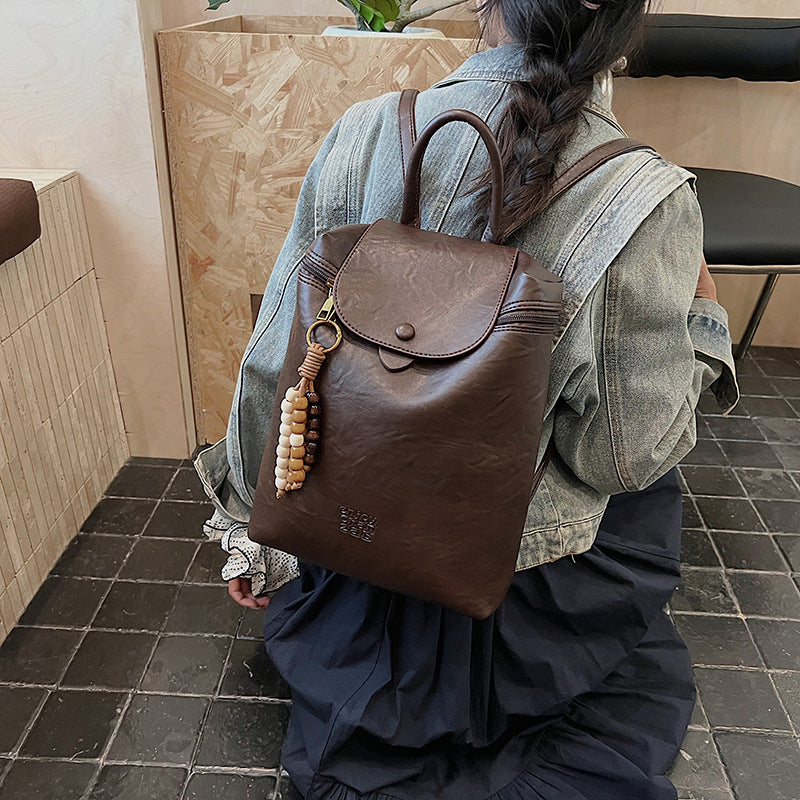 Personal Influencer Backpack New Fashion Retro Women Travel Bag