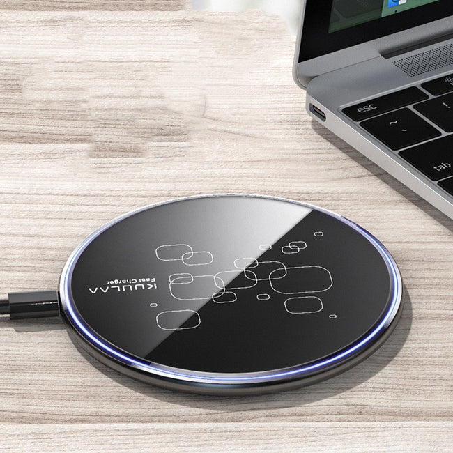 Wireless Charger Desktop Disc Ultra-thin Fast Charge Mobile Phone Wireless Charger Hover Image