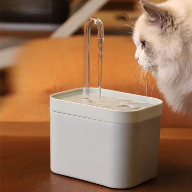 Automatic Cat Water Fountain Auto Filter USB Electric Mute Cat Drinker Bowl 1.5L Recirculate Filtring Drinker For Cats Pet Water Dispenser Hover Image