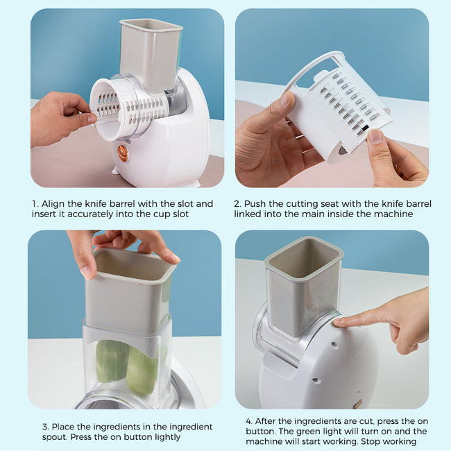 Electric Vegetable Slicer Multifunctional Potato Carrot Cutter Shred Chopper Kitchen Accessories Grater Home Gadget Tools Main Image