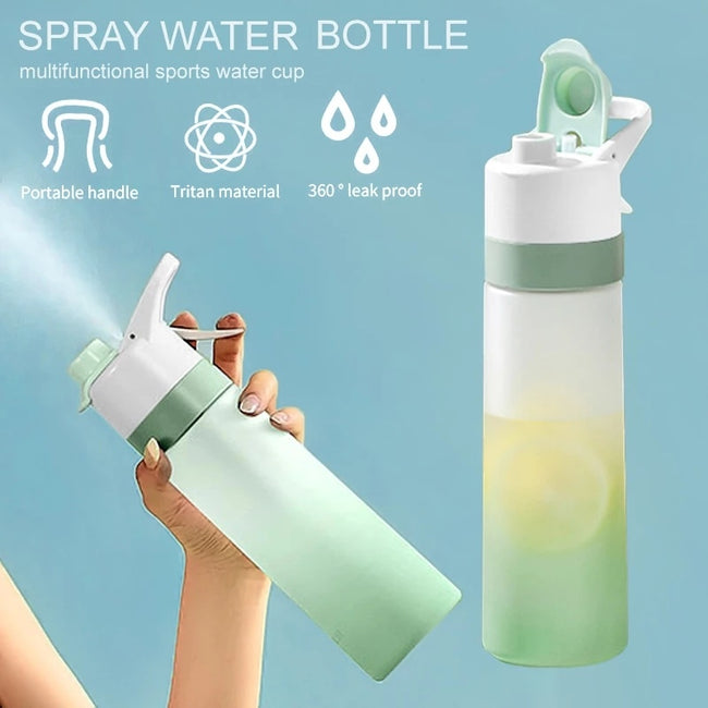 Spray Water Bottle For Girls Outdoor Sport Fitness Water Cup Large Capacity Spray Bottle Drinkware Travel Bottles Kitchen Gadgets Main Image