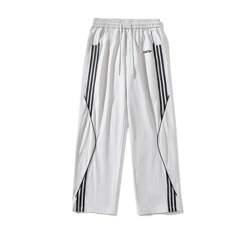 Thin Ice Silk Outdoor Work Clothes Straight Casual Pants