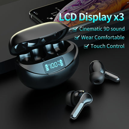 Ankriyul TWS Wireless Earbuds HiFi Stereo Headset USBC Case
