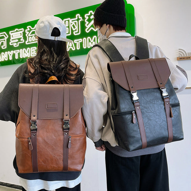 Large Capacity Schoolbag Flip PU Multifunctional Hover Image