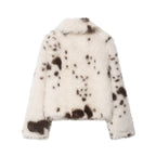 Artificial Fur Animal Pattern Coat For Women