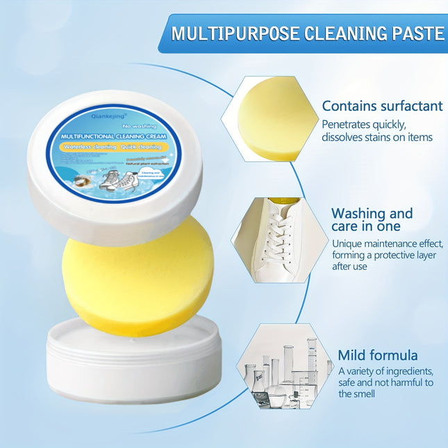 White Shoe Cleaning Paste For Faux Leather And Car Interior