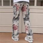 Animal Digital Printed Pants Men's Slim Fit