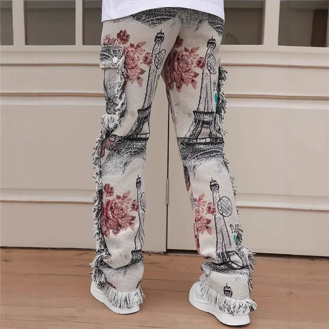 Animal Digital Printed Pants Men's Slim Fit Main Image