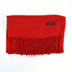 Women's Solid Color Scarf Tassel Scarf