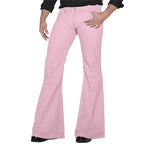 Solid Color Daily Casual Stretch Slim Retro Bell-bottom Pants