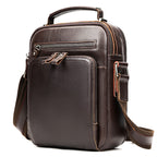 Genuine Leather Shoulder Messenger Bag Vintage Crazy Horse