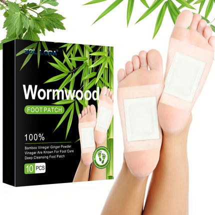 100 Pcs Bamboo Vinegar Ginger Foot Pads Deep Cleansing