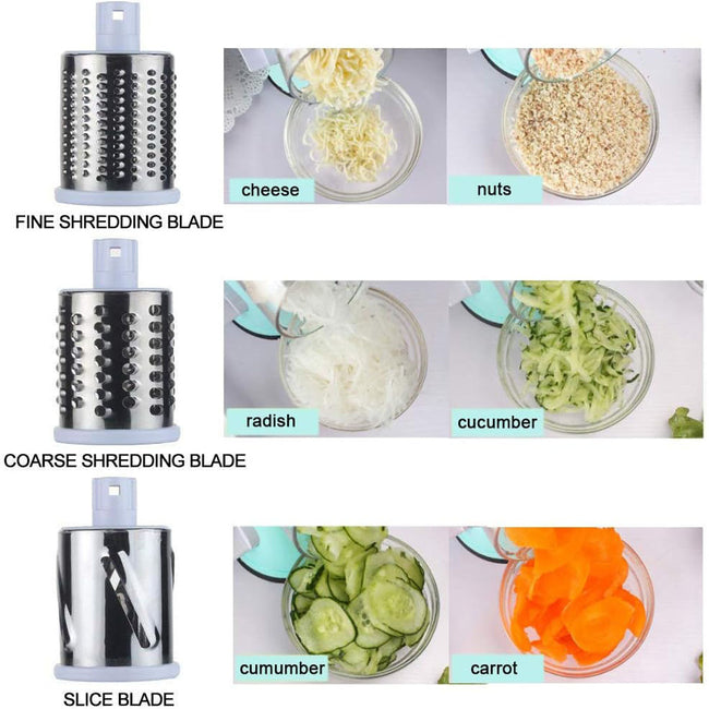 Manual Kitchen Accessories Multifunctional Round Mandoline Potato Slicer Vegetable Cutter Slicer Cheese Kitchen Gadgets Main Image