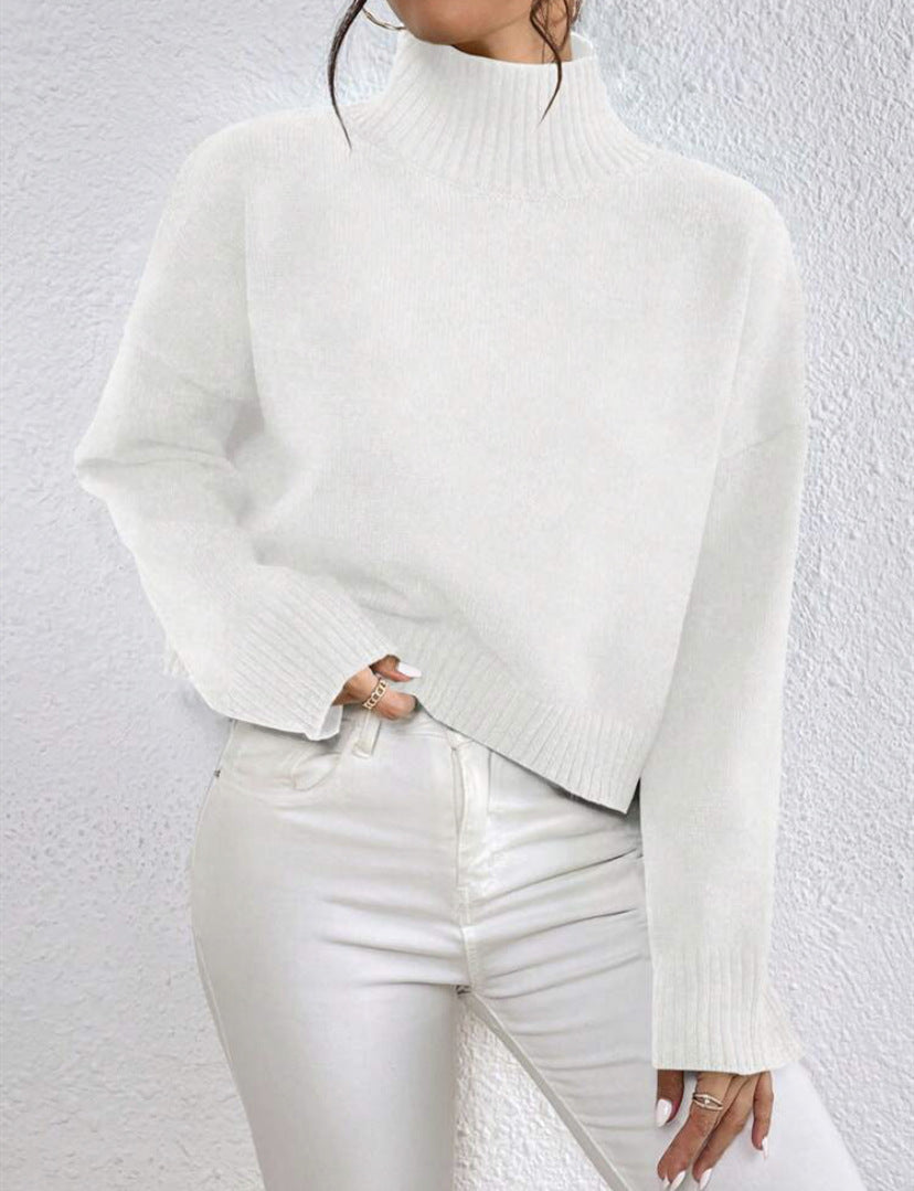 Loose Versatile Basic Pullover Women