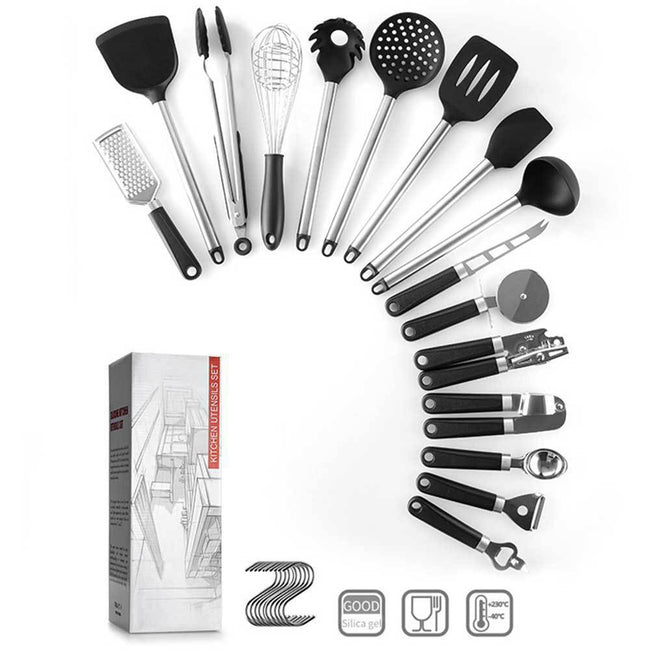 Kitchen Gadgets Cooking Silicone Spatula Spoon Set Hover Image